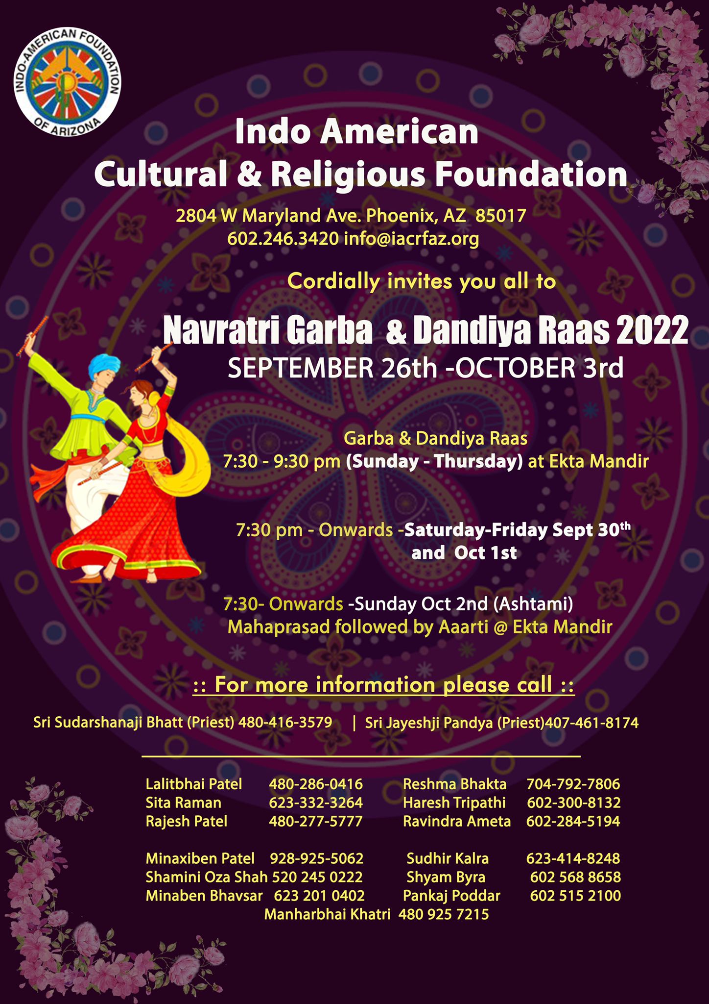 Navratri Garba Dandiya Raas 2022